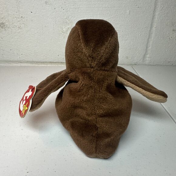 Ty Beanie Babies Hoot Owl Plush Stuffed Animal Vintage P3 Brown - Picture 2 of 7